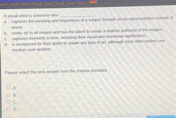 Quick Answer: A Visual Artist Is Someone Who