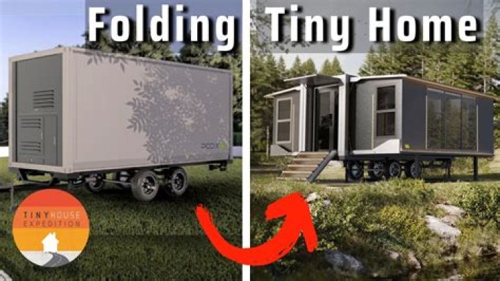 I live in a foldable $26k tiny home I bought from Amazon - 'the ceilings are low' but it has plumbing and electricity