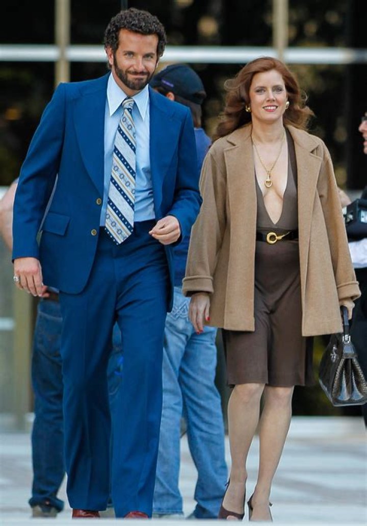 Amy Adams Cleavage: Near Nip-Slip in V-Neck Dress