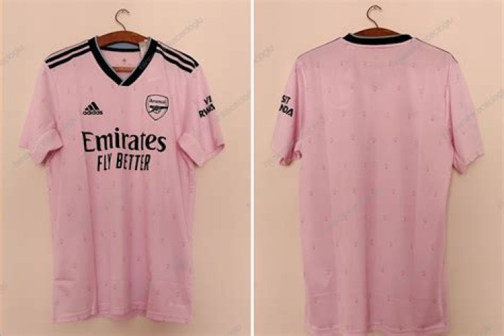 Arsenal's 'Flamingo pink' third kit for 2022-23 season LEAKED with fans split over ‘dog paw print' pattern