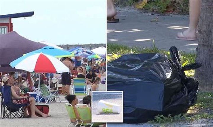 Beachgoers left behind 13,000 pounds of trash on Cocoa Beach after it reopened
