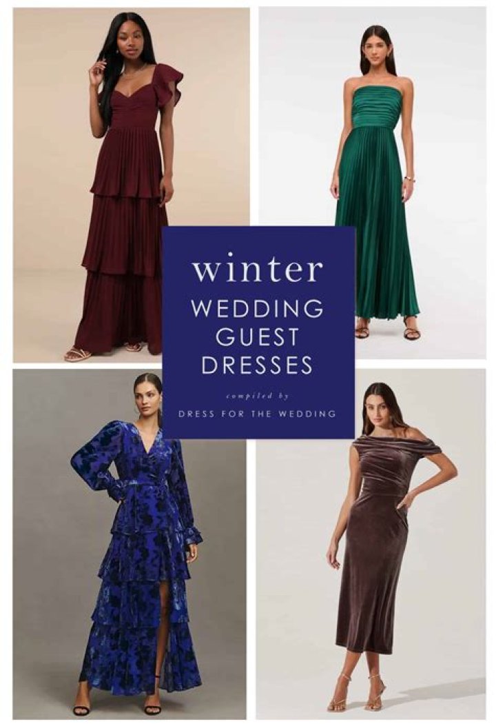 31 Best Winter Wedding Guest Dresses for Cold-Weather Nuptials