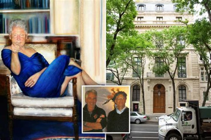 Bill Gates ‘intrigued’ by décor at Epstein’s mansion – which included nude art, fake breasts on wall & Clinton portrait
