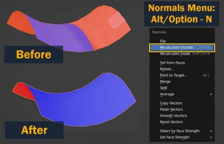 Blender How To Fix Normals