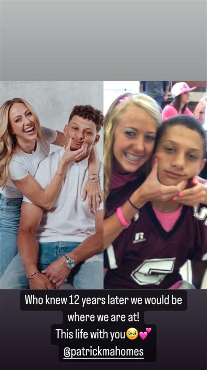 Brittany Mahomes Shares High School Photo With Husband Patrick
