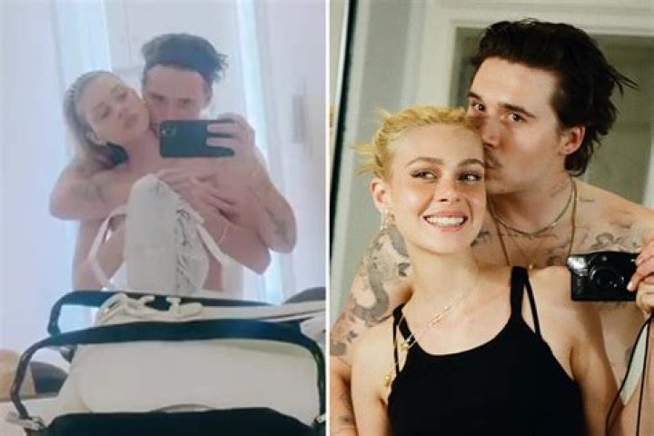 Brooklyn Beckham and fiancée Nicola Peltz strip naked for cheeky mirror selfie