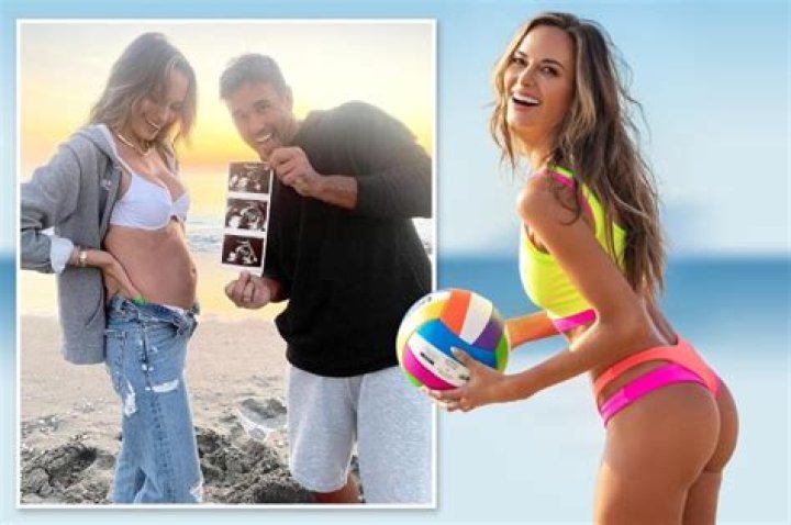 Brooks Koepka's wife Jena Sims stuns in neon bikini after announcing pregnancy