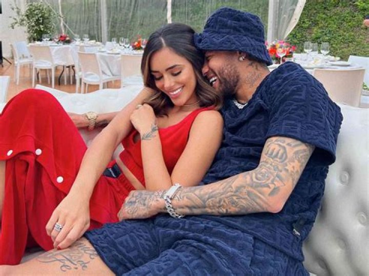 Mother of Neymar's newborn child confirms split with footballer days after 'leaked messages to OnlyFans model'