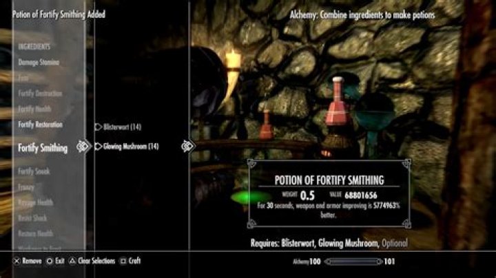 Can You Craft A Fortify Smithing Potion In Skyrim