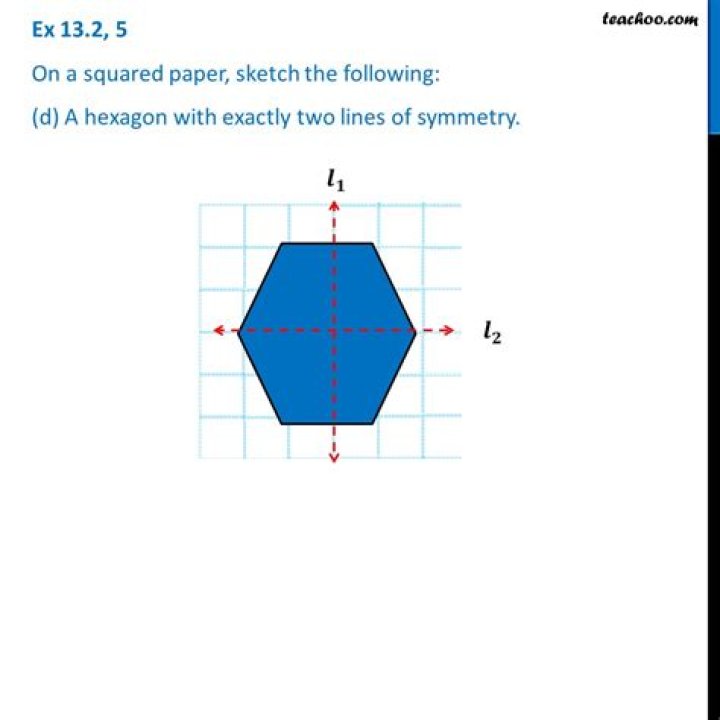 Quick Answer: Can You Draw A Hexagon With 2 Lines Of Symmetry
