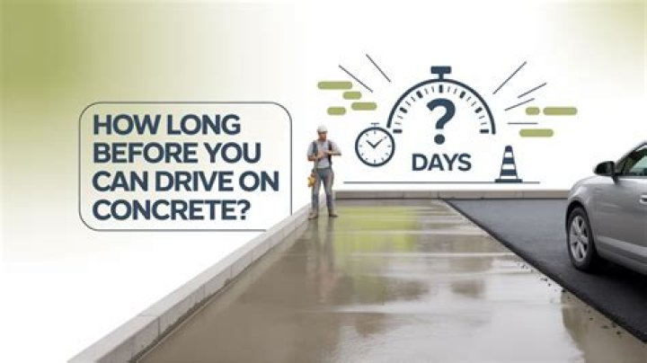 Quick Answer: Can You Drive On Concrete After 3 Days