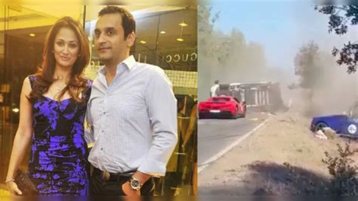 Caught on camera: When Swades actress Gayatri Joshi and husband's Lamborghini collided with Ferrari