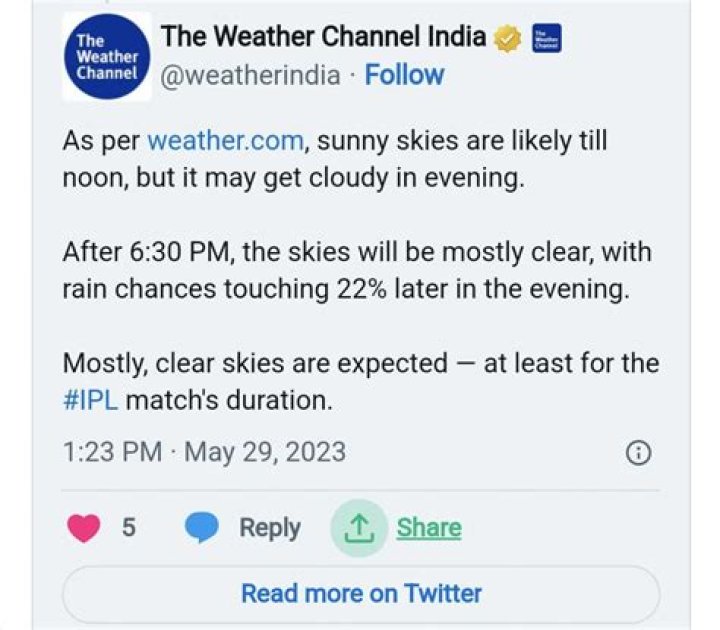 CSK vs GT IPL 2023 final – India TV