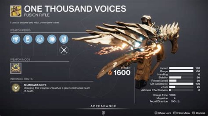 Destiny 2 One Thousand Voices How To Get