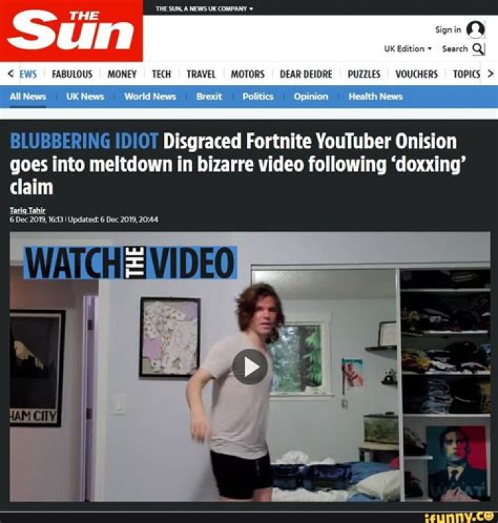 Disgraced YouTuber Onision goes into meltdown in bizarre video following ‘doxxing’ claim – The US Sun