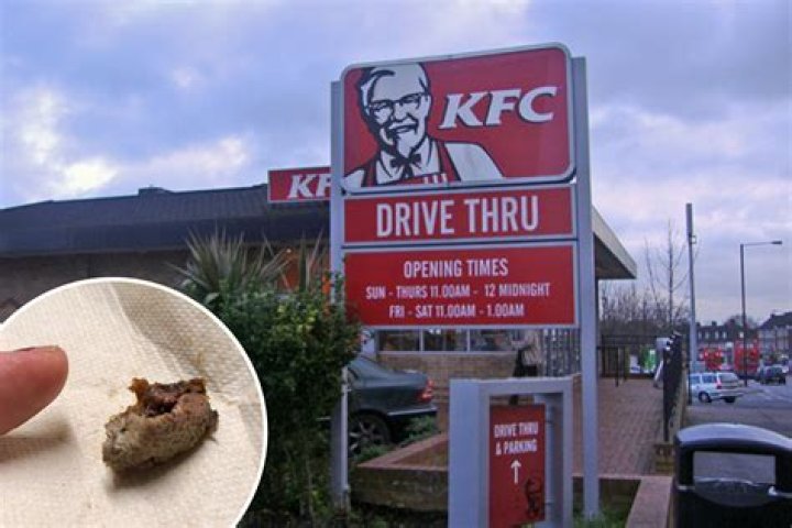 Disgusted KFC customer finds 'chicken brain' in her bucket meal
