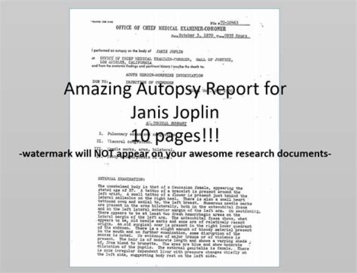 Disturbing Details Found In Janis Joplin’s Autopsy Report