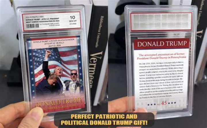 Trump selling 'piece of the suit' he wore in mug shot as he tries to sell new trading cards in wild fundraising ploy