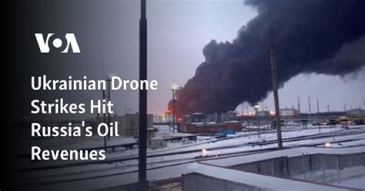 Dramatic moment Ukraine hits key Russian oil base sparking huge blaze as Putin train is blown up in 'sabotage attack'