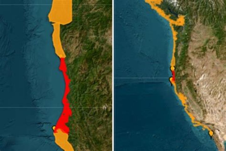 Red alert for magnitude-9 mega-earthquake off Pacific coast as crack discovered in 600-mile fault at bottom of ocean