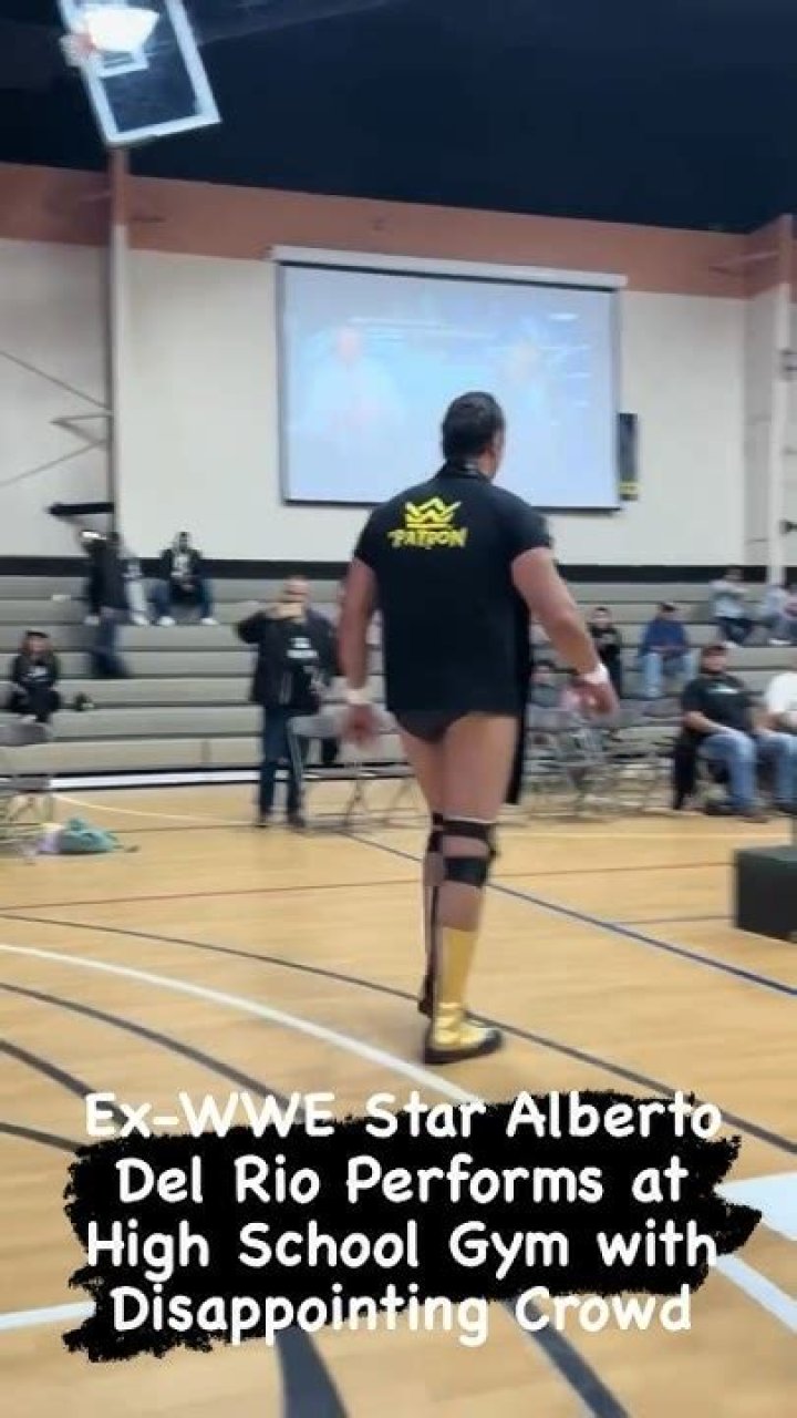 Ex-WWE Star Alberto Del Rio Performs at High School Gym with Disappointing Crowd