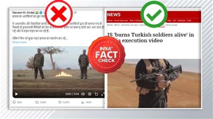 Amid Israel-Hamas conflict, old ISIS video depicting burning of Turkish soldiers resurfaces – India TV