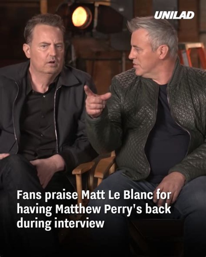 Fans praise Matt LeBlanc for having Matthew Perry’s back during interview