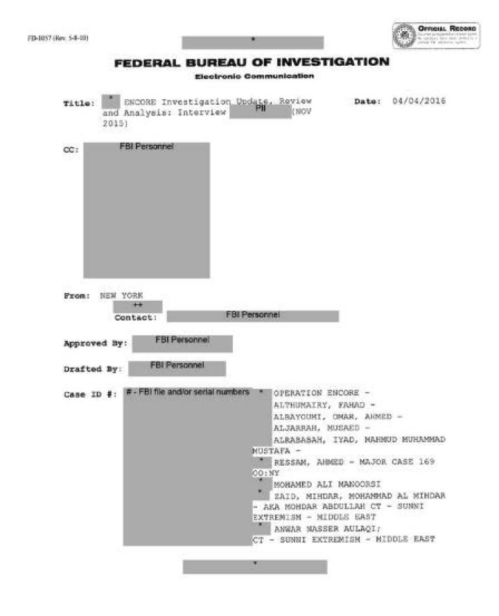 FBI releases declassified 9/11 documents showing Saudi embassy official was 'facilitator' for Al-Qaeda hijackers