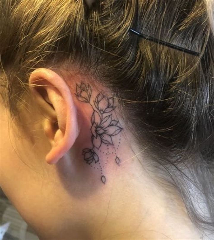 Flower Behind Ear Tattoo: A Symbol Of Beauty And Meaning