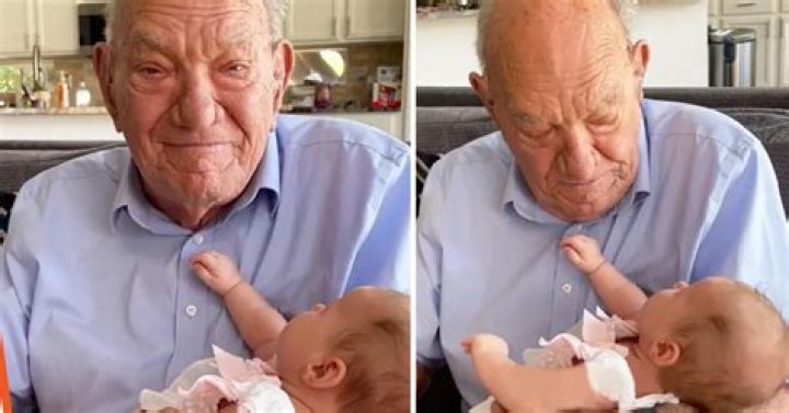 Grandpa cries holding granddaughter named after beloved late wife for the first time