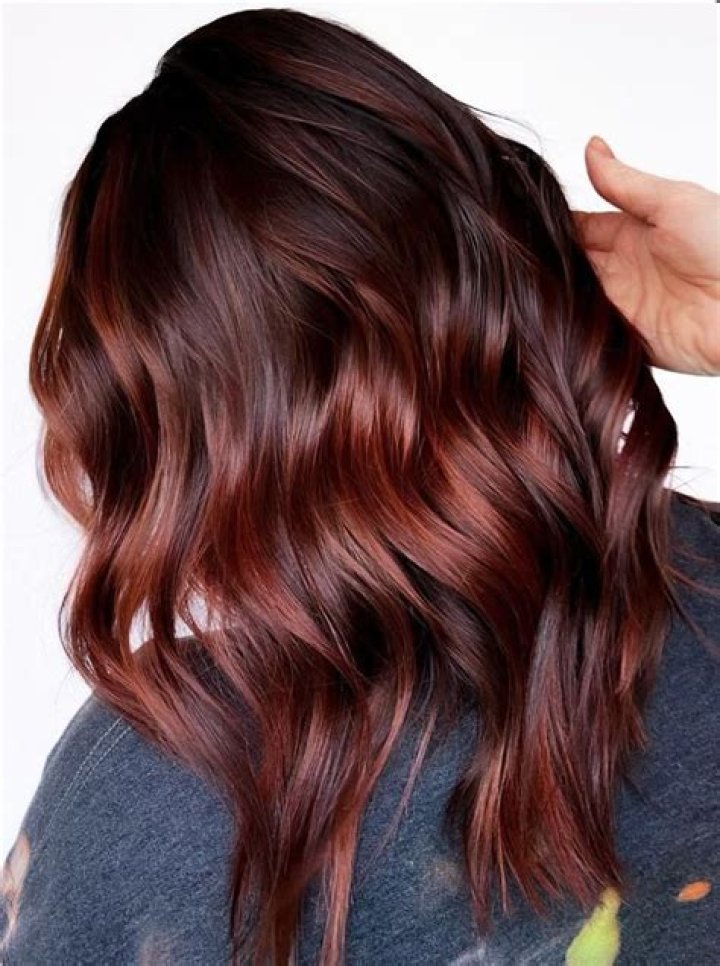 Radiant Highlights For Dark Reddish Brown Hair