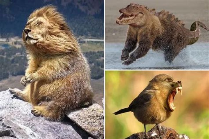 Hilarious photoshopped animals revealed – including scary 'croco-bear'