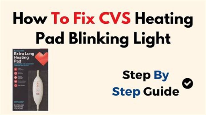 How do I reset my CVS heating pad?