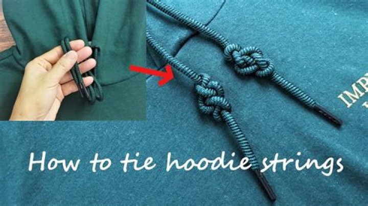 How do I shorten my hoodie strings?