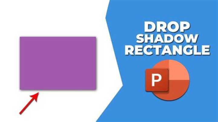 How do you apply the drop shadow rectangle image style in PowerPoint?