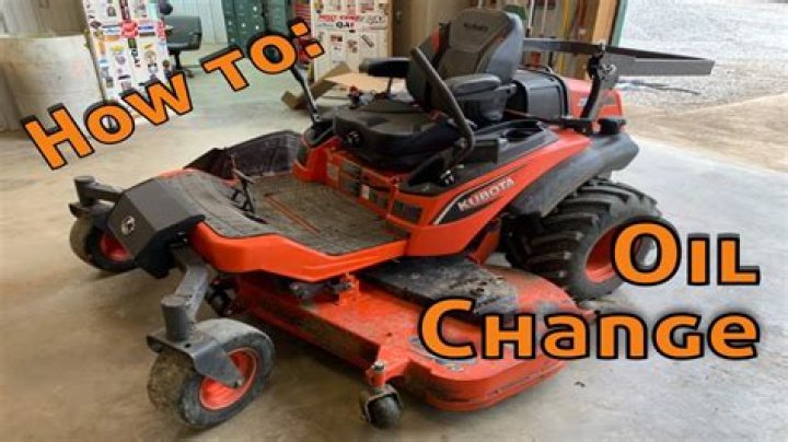 How do you change the oil on a Husqvarna zero turn?