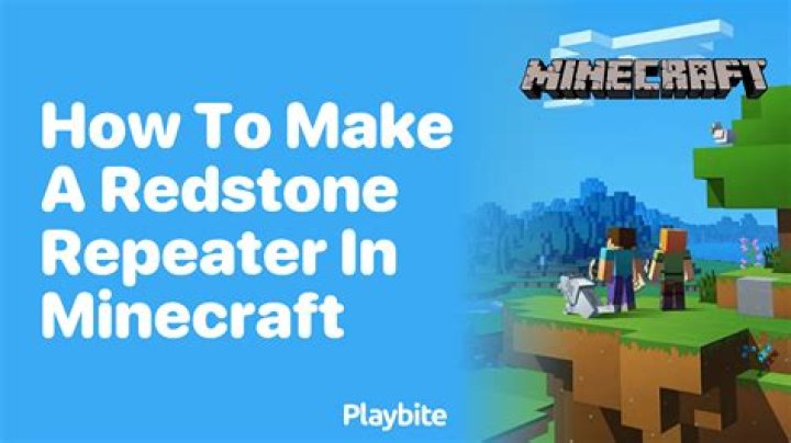 Quick Answer: How Do You Craft A Redstone Repeater In Minecraft Pe
