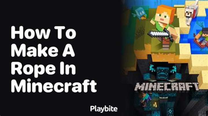 How Do You Craft Rope In Minecraft