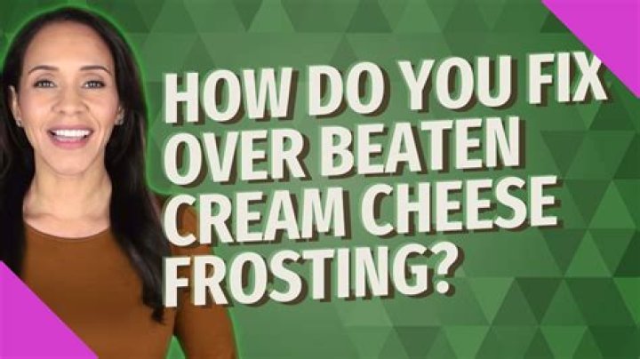 Quick Answer: How Do You Fix Over Beaten Frosting