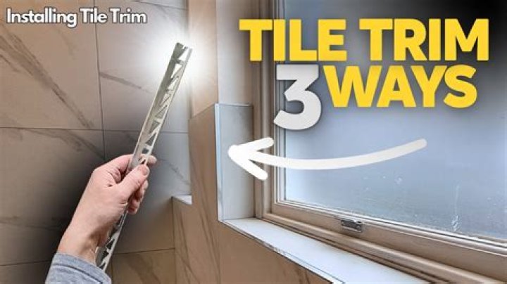 How do you install pencil trim tile?