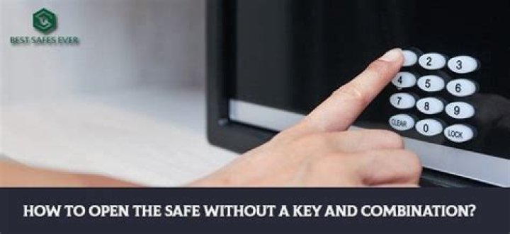 How do you open a First Alert safe without key and combination?