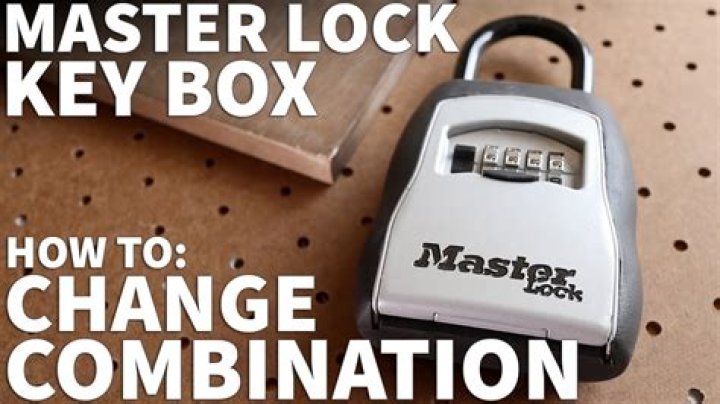 How do you open a stuck master lock box?