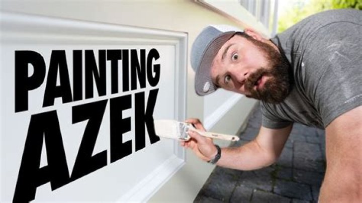 How do you prepare azek for painting?
