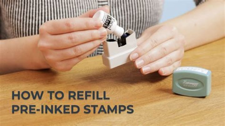 How do you refill Pre Inked Stamps?
