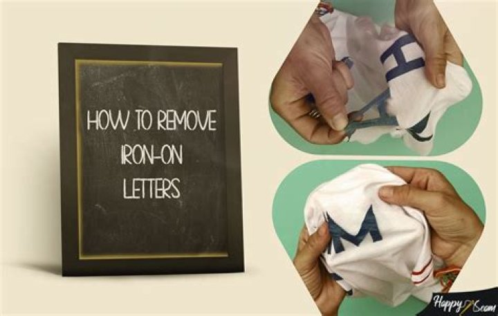 Quick Answer: How Do You Remove Iron On Letters