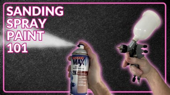 How long until you can sand spray paint?