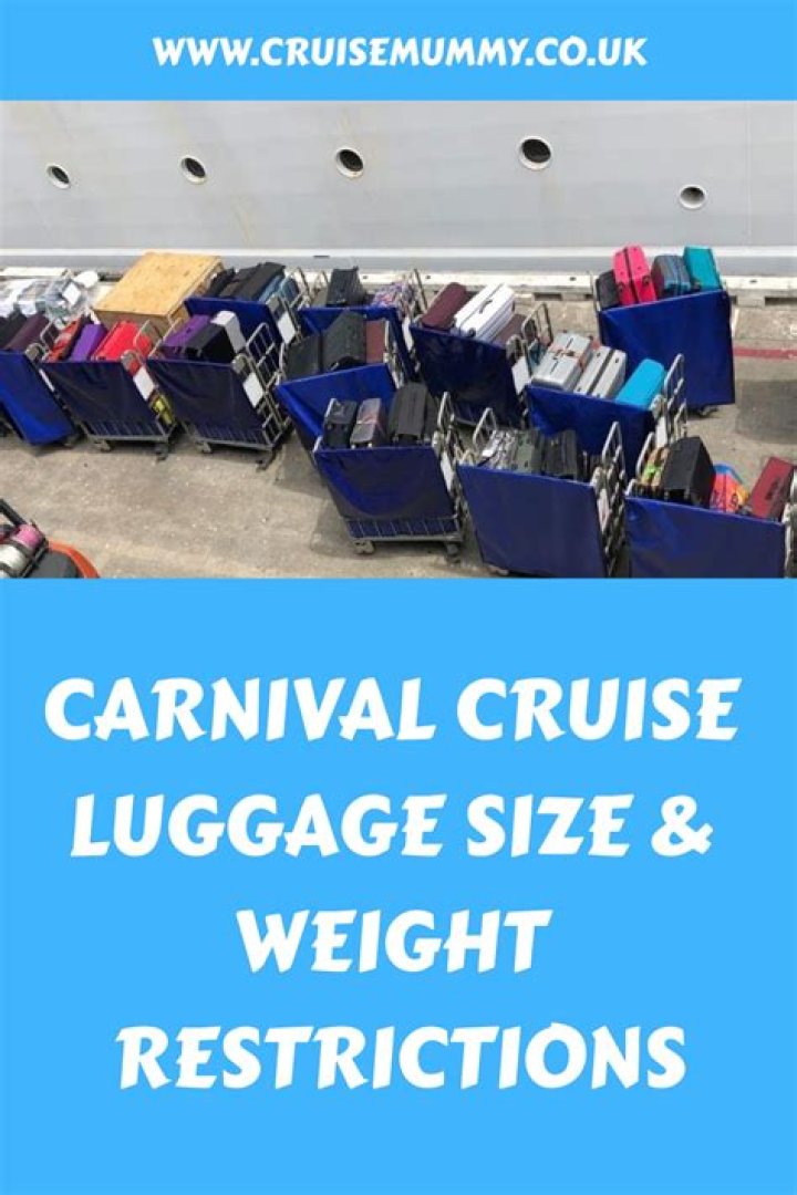 Quick Answer: How Many Carry On Bags Allowed On Carnival Cruise
