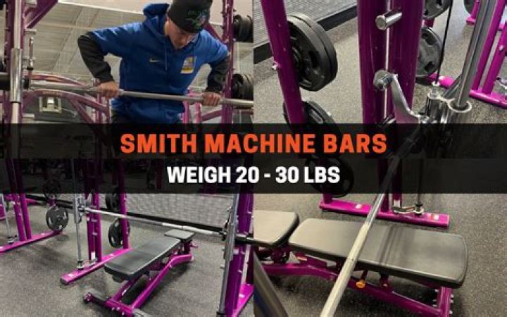 How much does the bar weigh on a Marcy Smith Machine?
