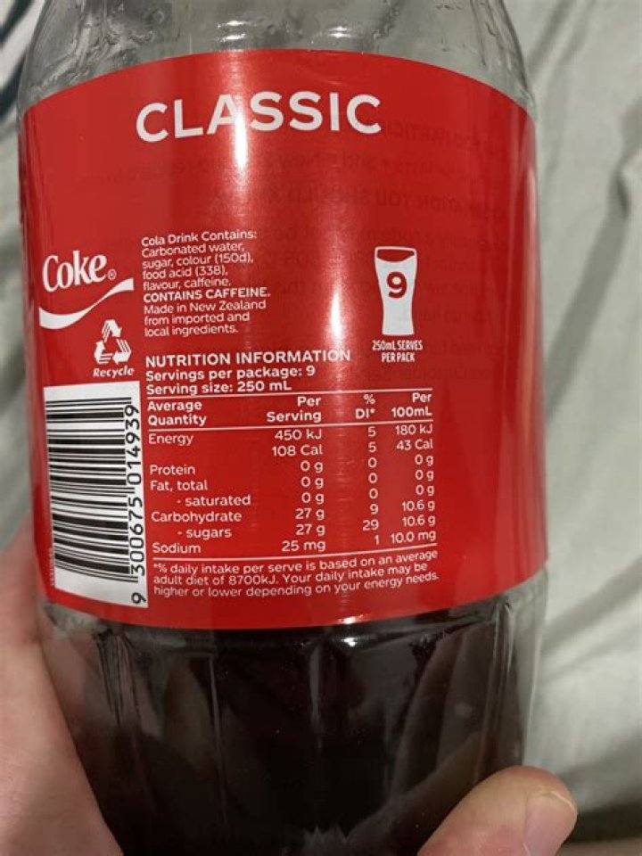 How much sugar is in a large Coke from mcdonalds?