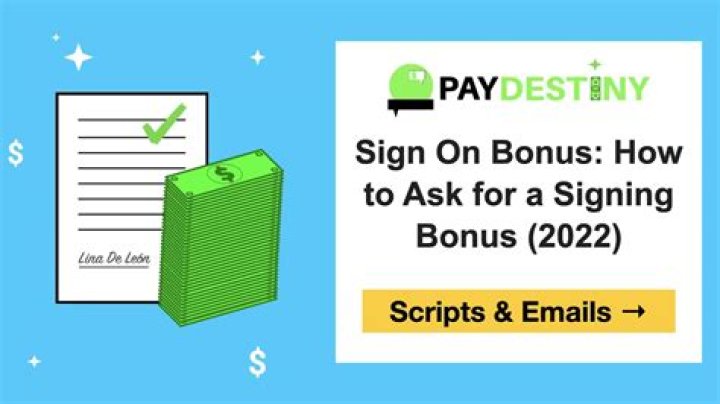How To Ask For A Signing Bonus